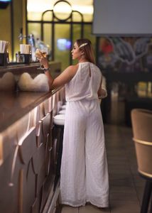 Super long sequin jumpsuit