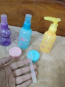 Empty Skincare Plastic Bottles