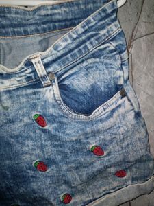 Denim shorts