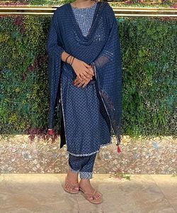 Long three piece suit