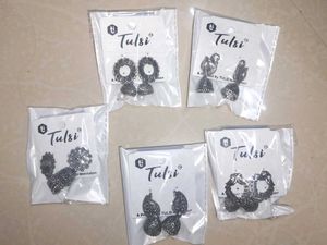 Tulsi Earrings Jhumkas . But 4 Get 1 Free