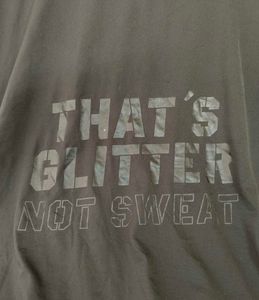 Domyos"THAT’S GLITTER NOT SWEAT"gym tee