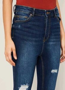Ripped High-Waisted Jeans