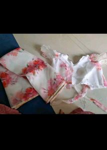 Floral Organza Saree