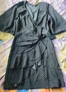 Polka Dot Wrap Dress