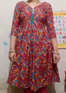 Short Neck Frock Style Kurti