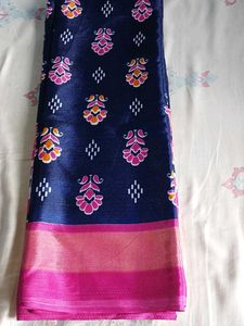 Floral &amp; Geometric Patterned Saree