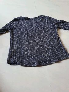 Ribbed Knit Long Sleeve Top