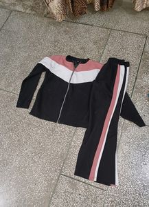 Black Track Suit For Girls/new Track Suit For Ladies/women Track Suit With Chain