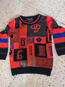 Colorful Kids' Knit Sweater