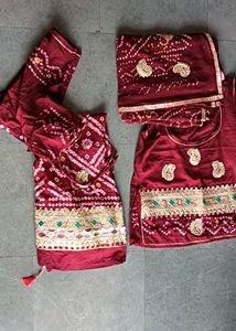 Bandhej Rajputi Dress