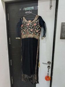 Embroidered Black Anarkali