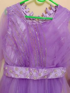 Lavender Tulle Party Dress