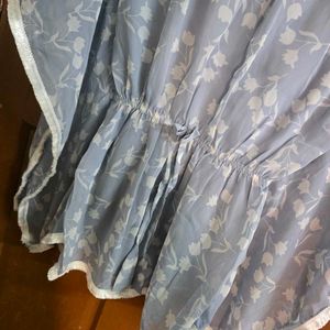 Floral Print Kaftan Top