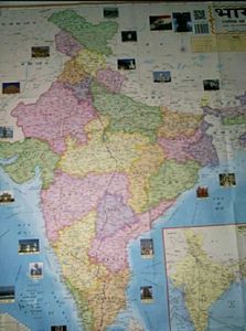 India &amp; World Hindi Maps Combo Of 6