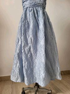 Blue Textured Gown