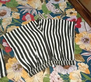 Striped Top &amp; Shorts Set