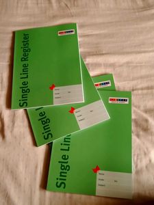 Single Line Registers - 6 Pack