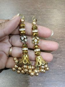 Golden Blouse Danglers