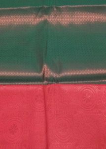 new copper silk saree with Blouse piece
