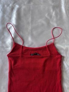 Zara Red Bodycon Mini Dress