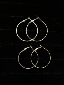 Silver Hoop Earring Bundle