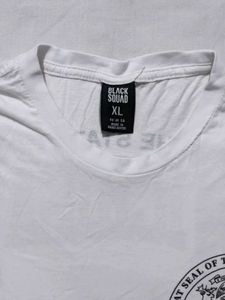 White Michigan Seal Graphic Tee XL