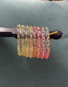Sparkly Bangles - Set of 8