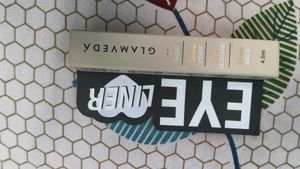 combo of Glamveda Eyeliner and kajal