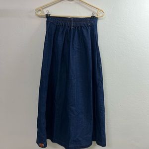 Denim Long Skirt