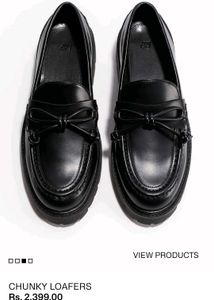 H&amp;M Chunky Black Loafers