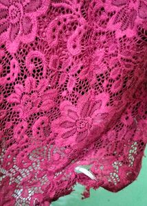 Maroon Lace Dress