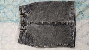 Denim Short Skirt