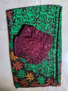 Green Dress Material
