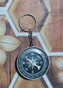 Compass Keychain/key Ring