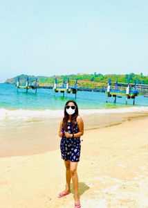 Cute Navy Blue Romper