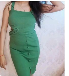 Green Romper with Belt