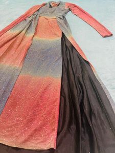 Glitter Multicolour Fishcut Gown