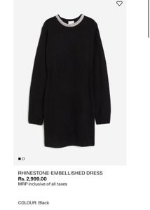 Black Mini Sweater Dress