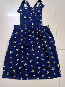 Rio Printed Dungaree With Slip Pockets