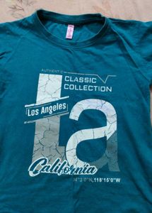 Teal Los Angeles California Graphic Tee