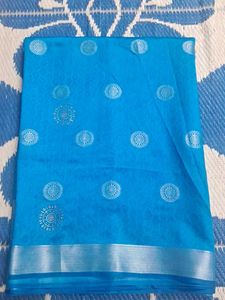 Turquoise Blue Saree