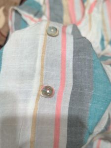 Striped Button-Down Tank