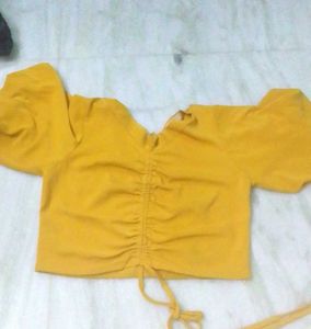 Madame Mustard Crop Top