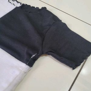 Black &amp; White Top