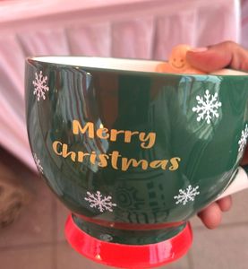 Festive Ginger Bread Xmas Mug - Green