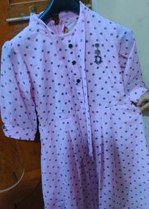 Cute Pink Polka Dot Dress