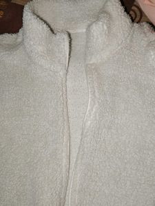 Cozy White Fleece Jacket