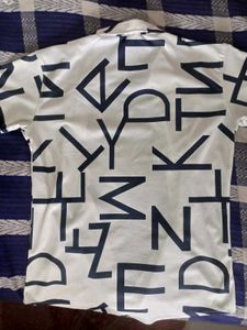 Abstract Print Short Sleeve Shirt