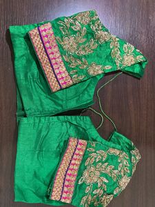 Lace Saree With Handwork Blouse